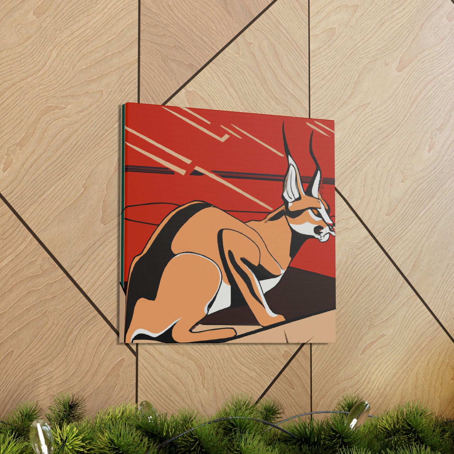 "Caracal's Deco Zenith" - Canvas