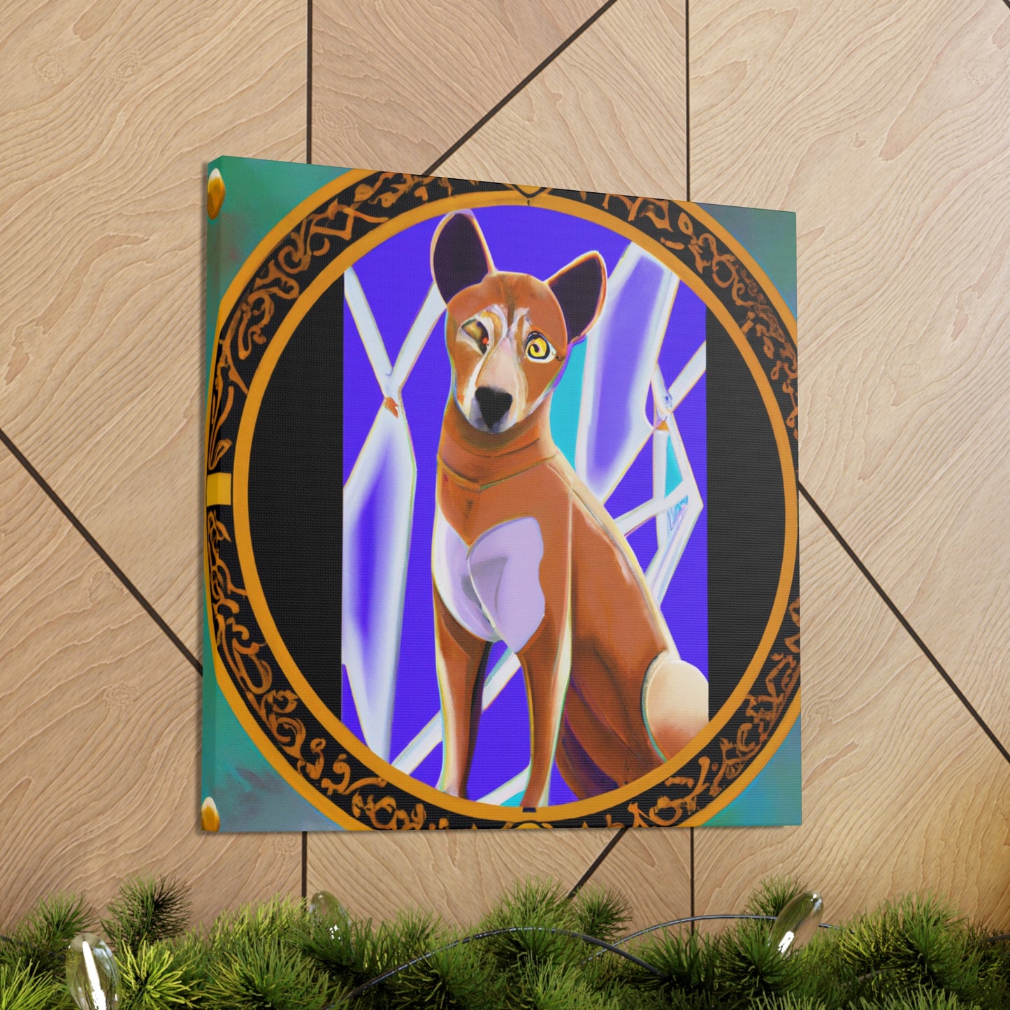 "Dhole's Deco Gleam" - Canvas