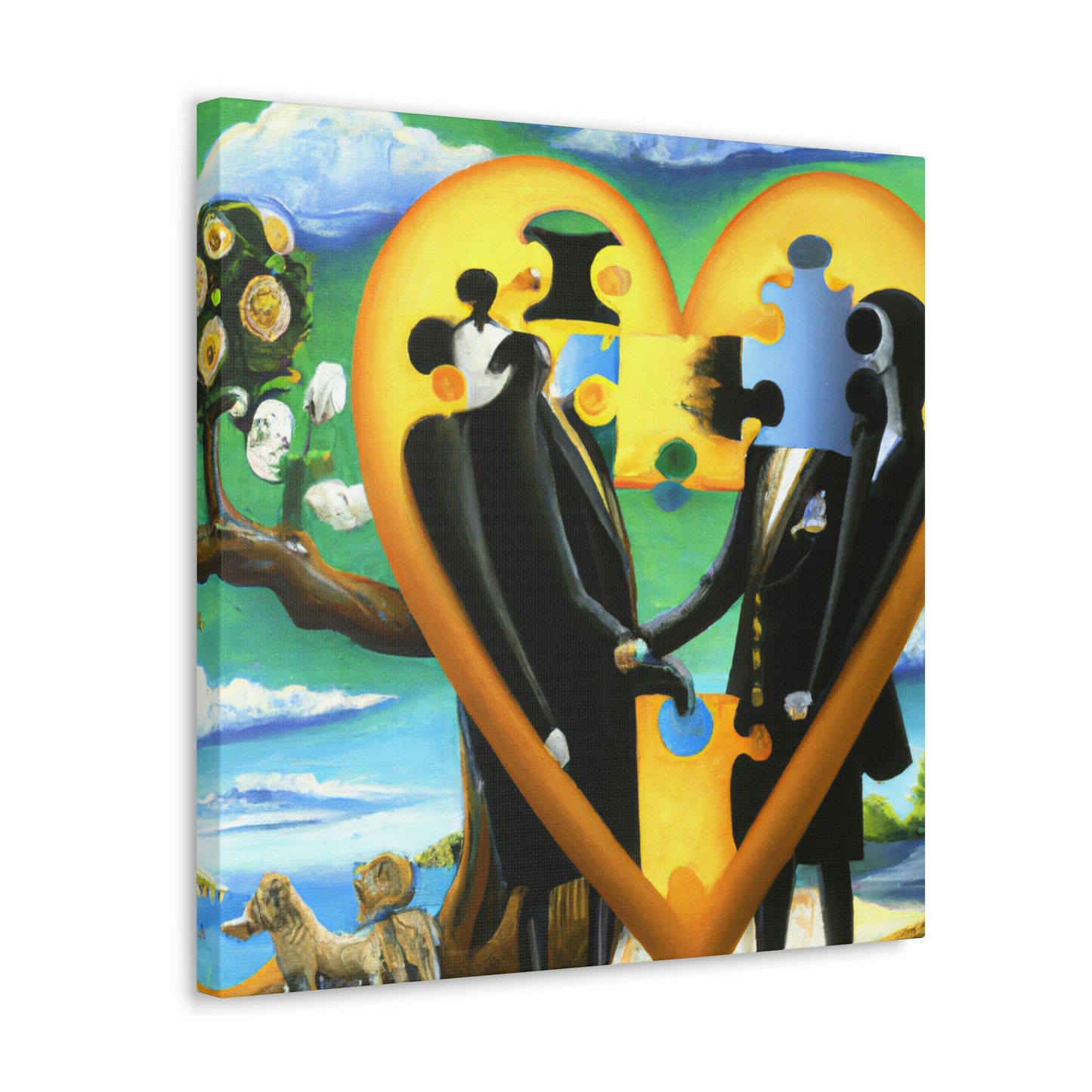 Love Puzzle Conundrum - Canvas