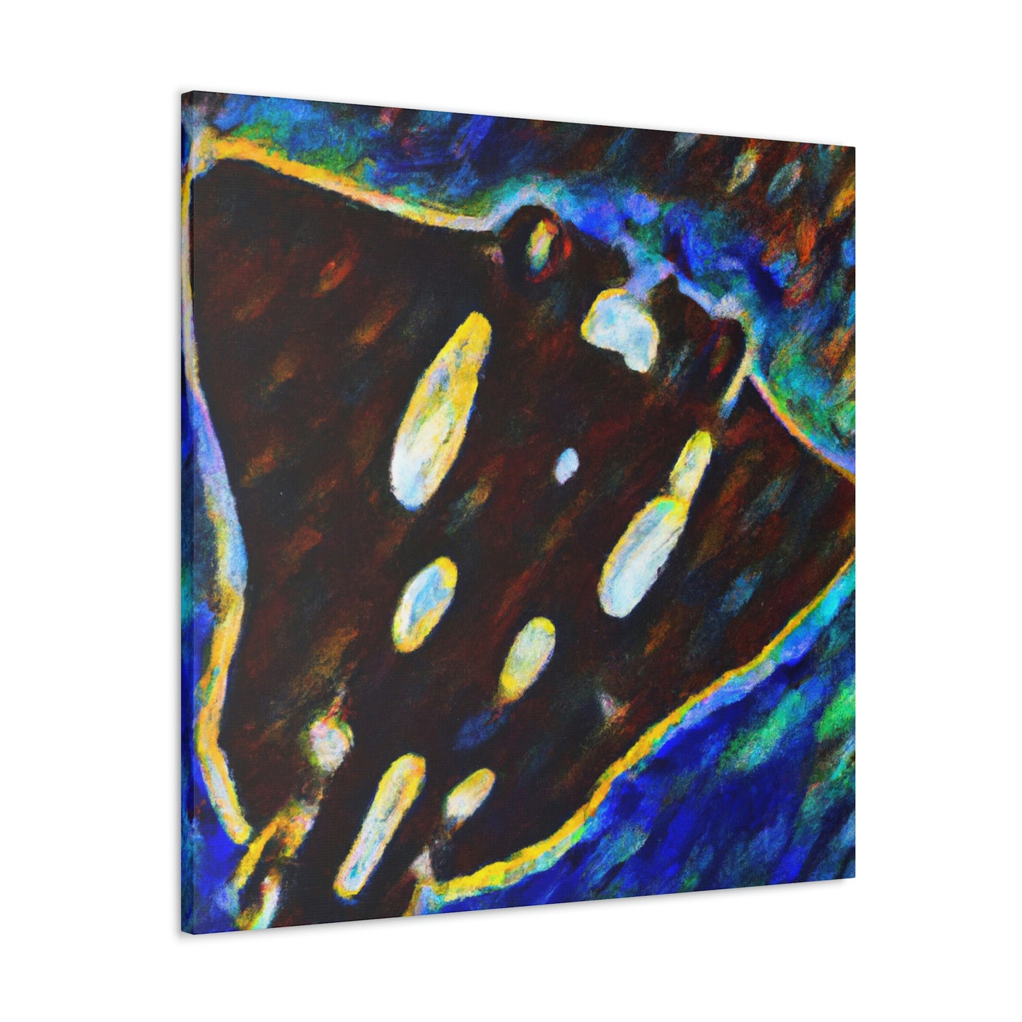 "Majestic Stingray Gliding" - Canvas