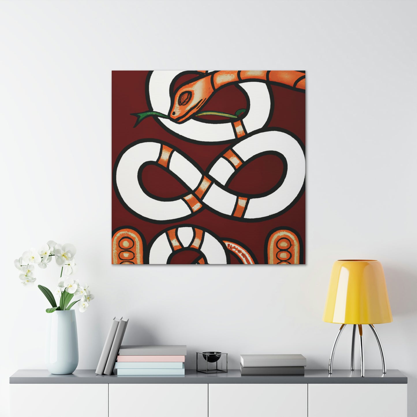 "Slithering Art Deco" - Canvas