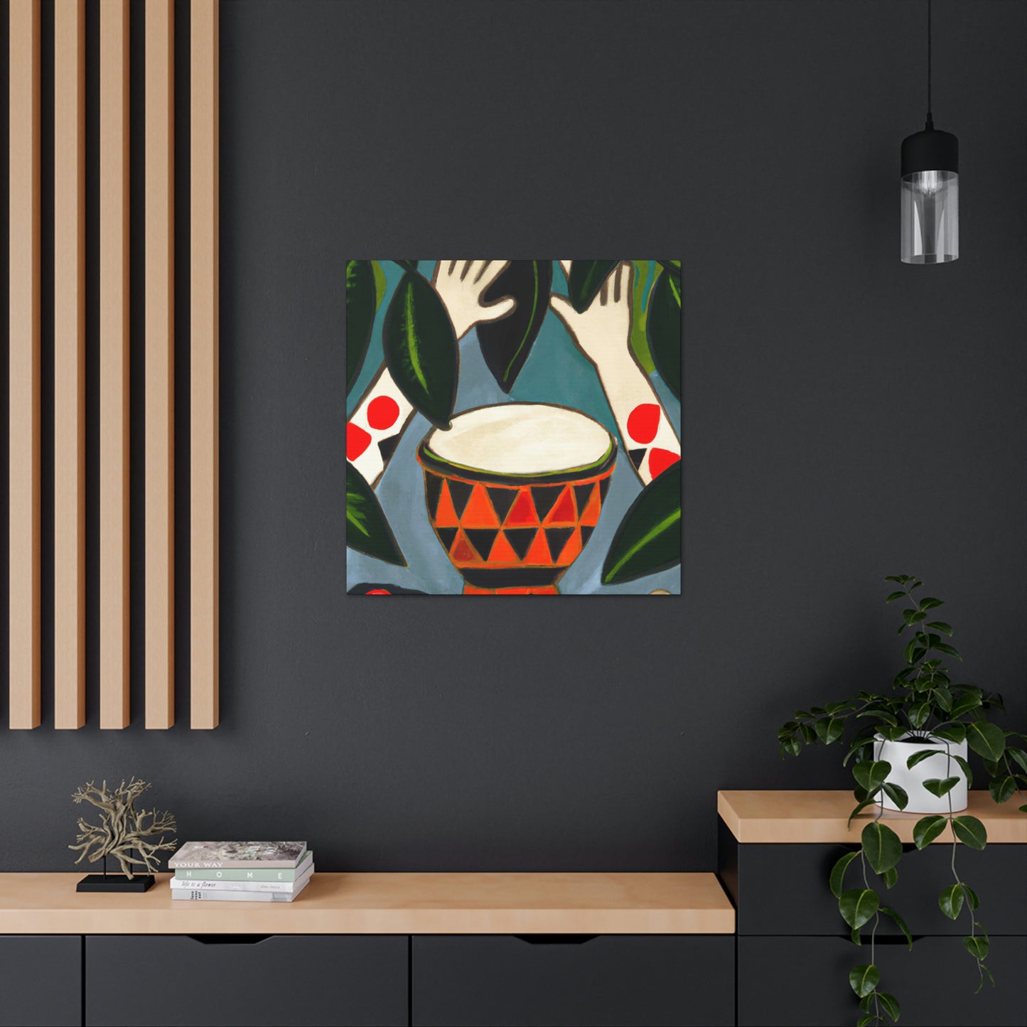 "Bongos in Monochrome". - Canvas