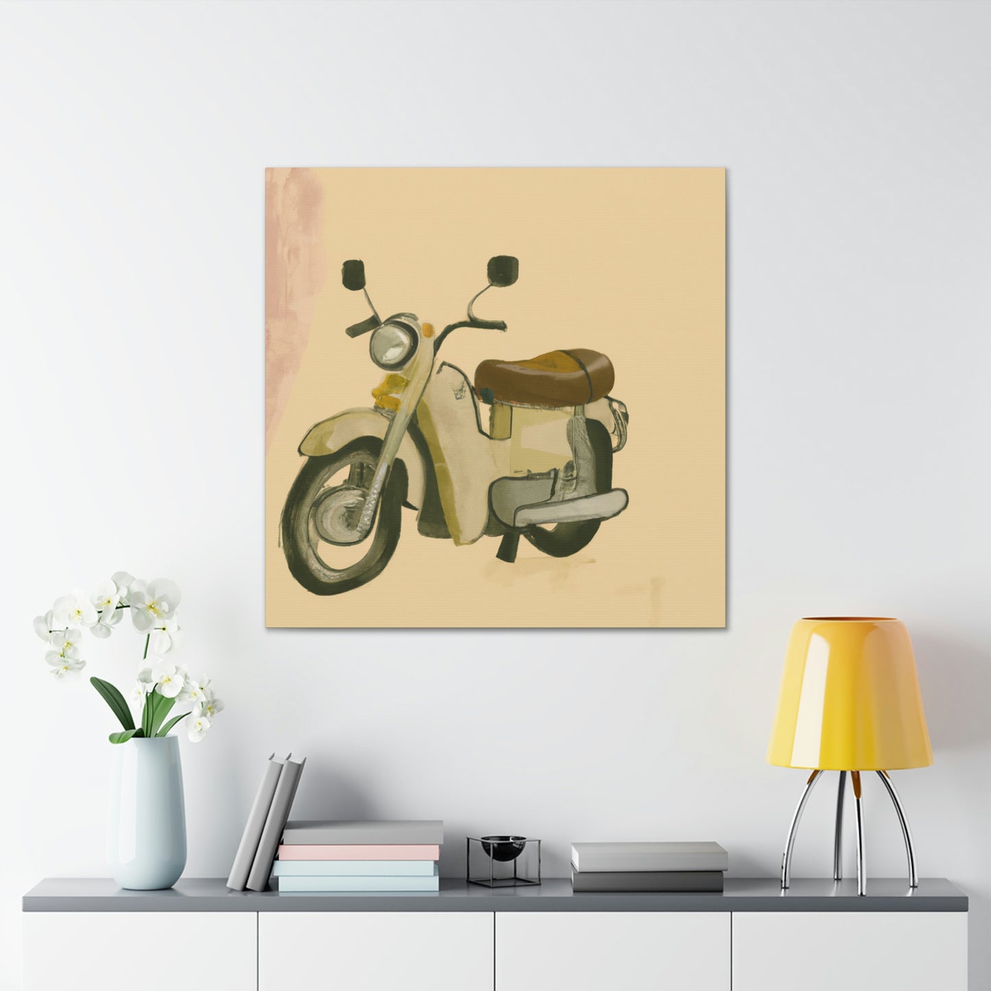 Motorcycle in Monochrome - Canvas