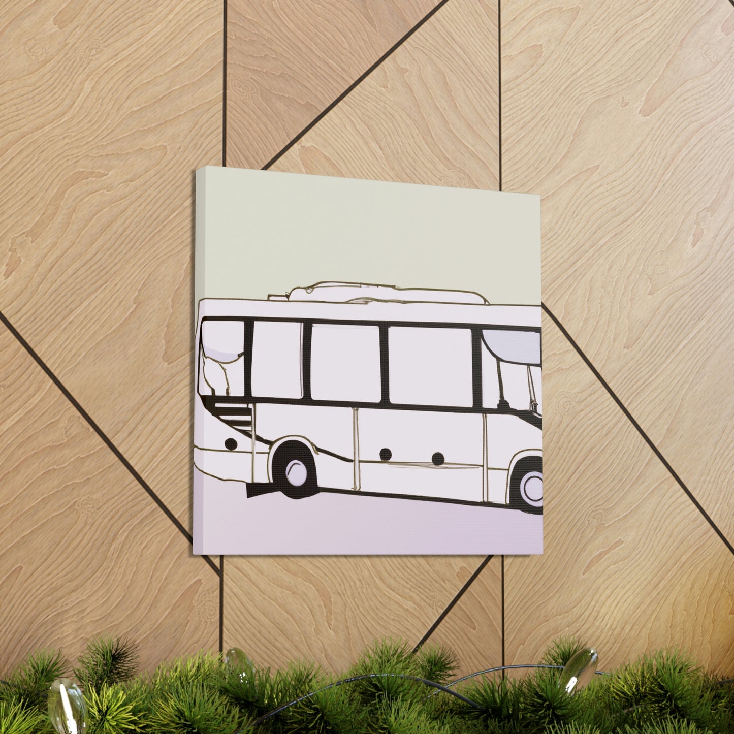 "Bus of Minimalism" - Canvas