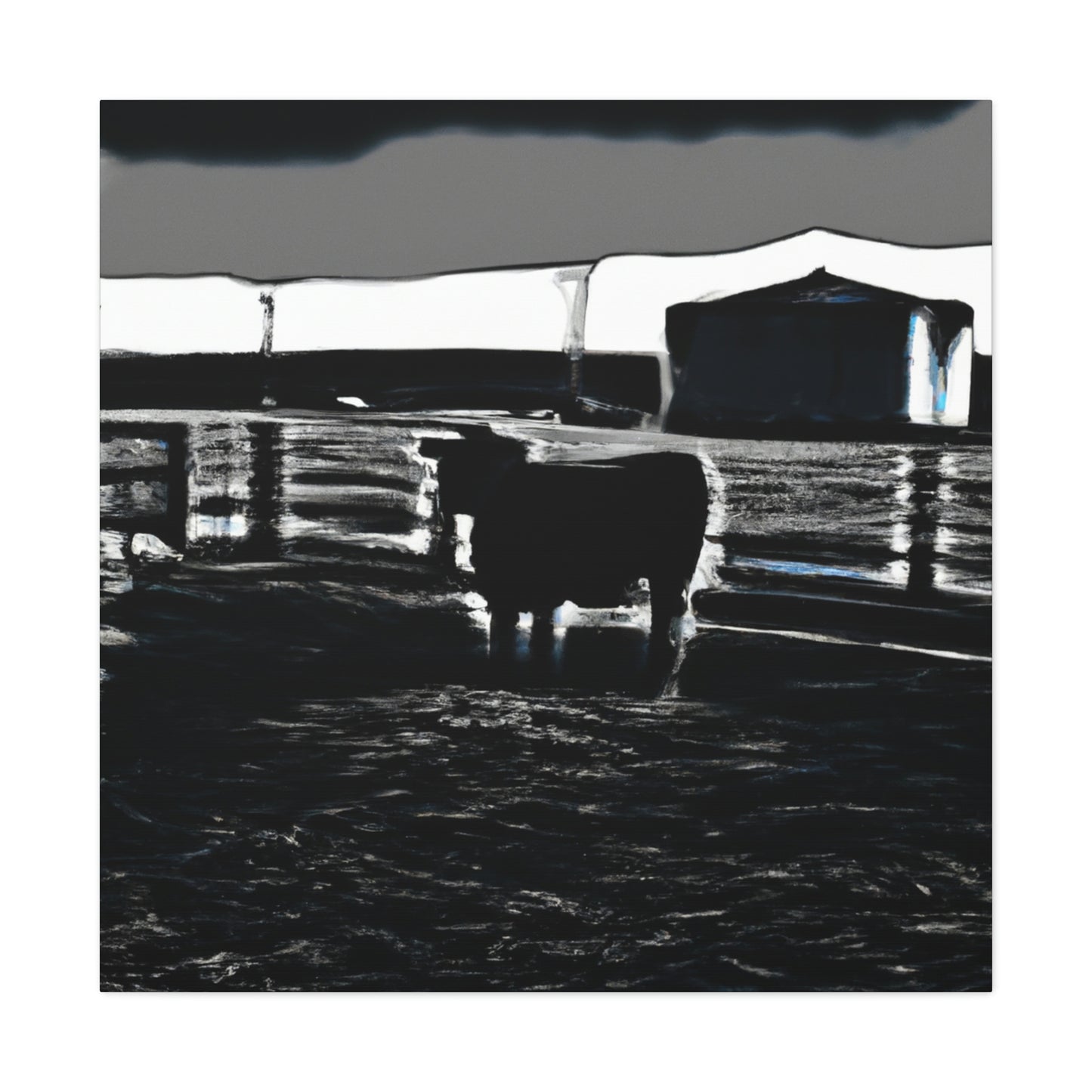 Black Angus Majesty - Canvas