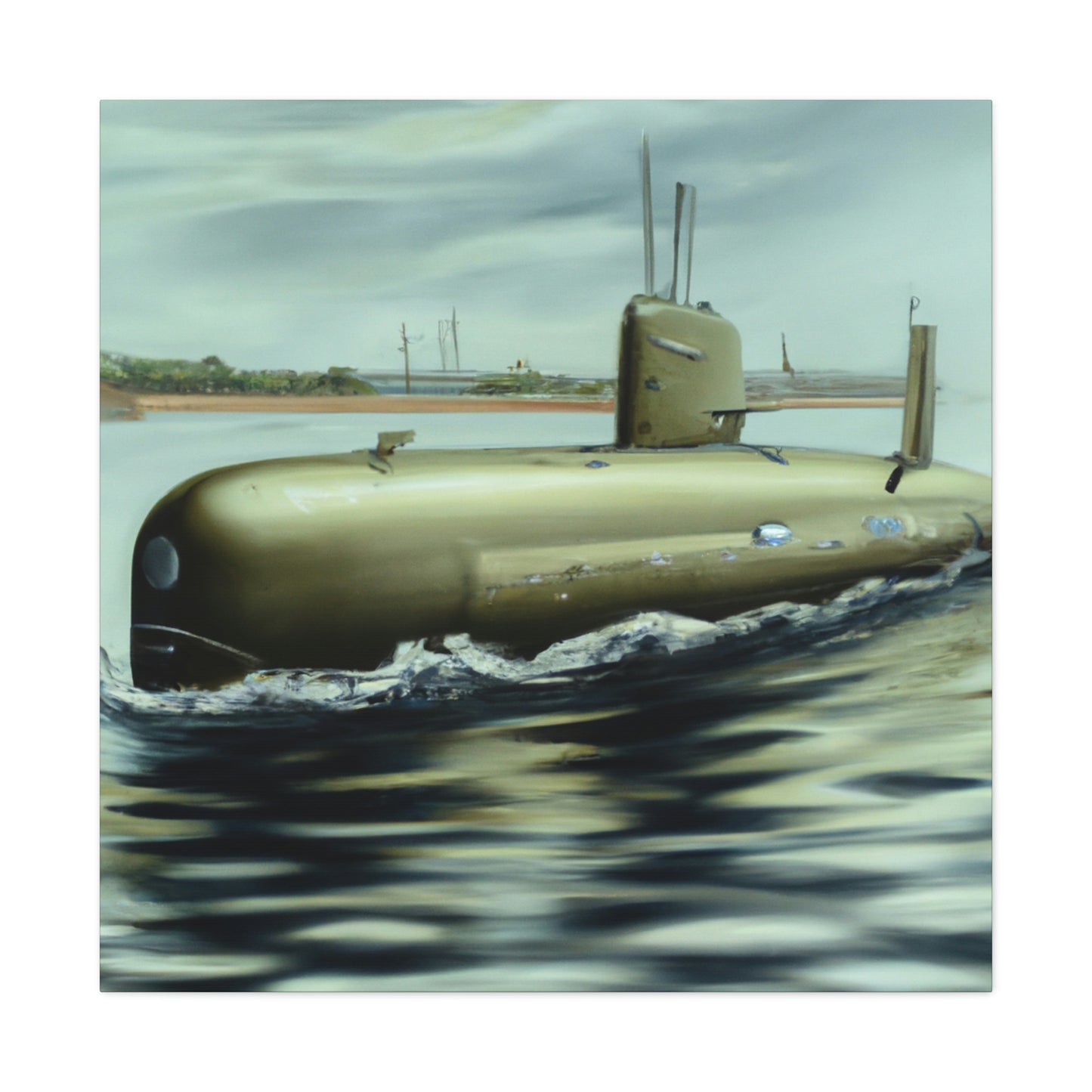 "Depth of Submarine Life" - Canvas