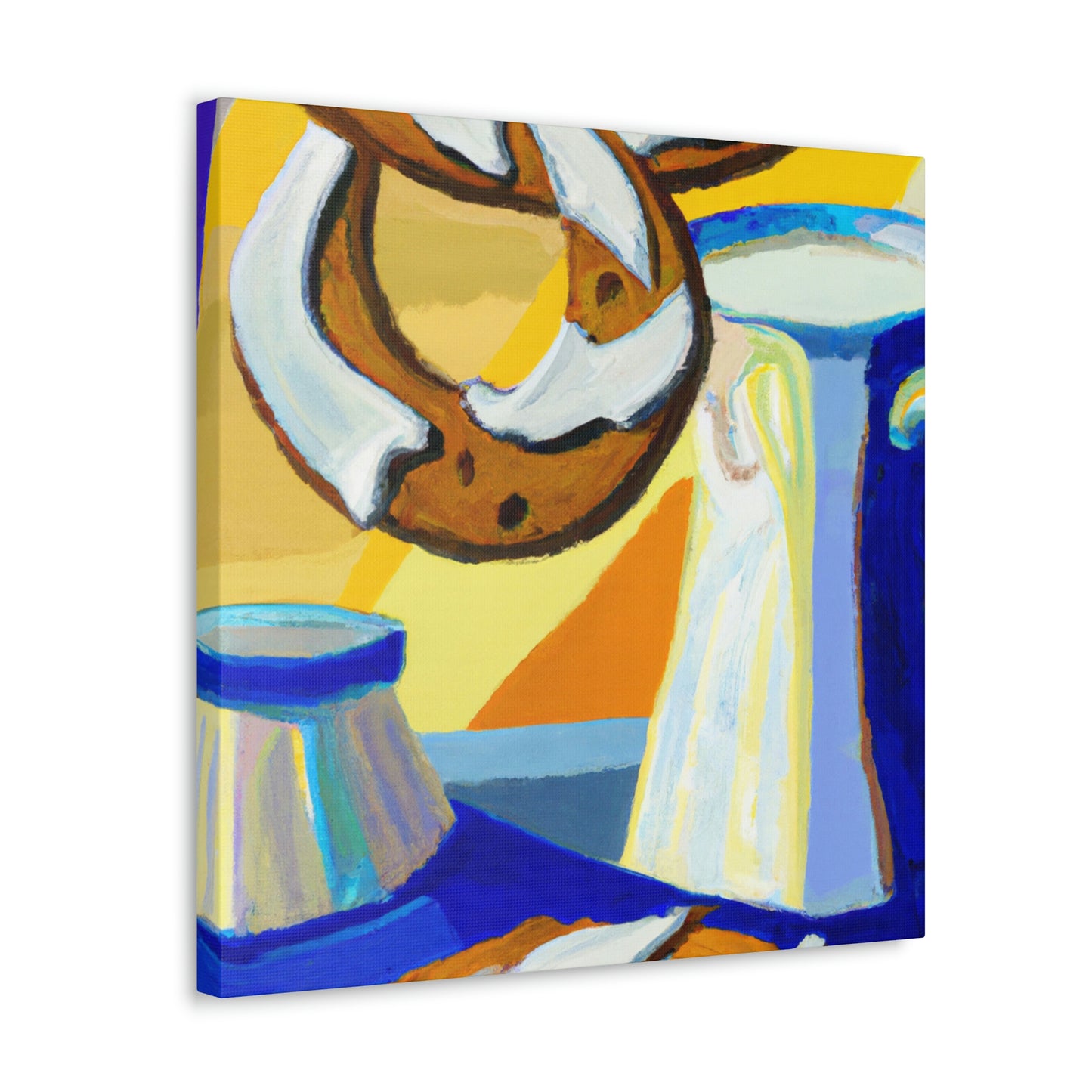 "Milk and Cookies Deco" - Canvas