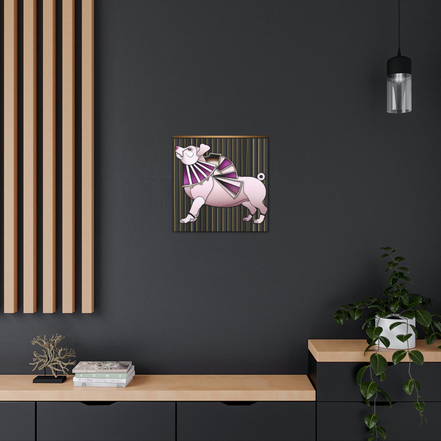 "Swine-shape Splendor" - Canvas