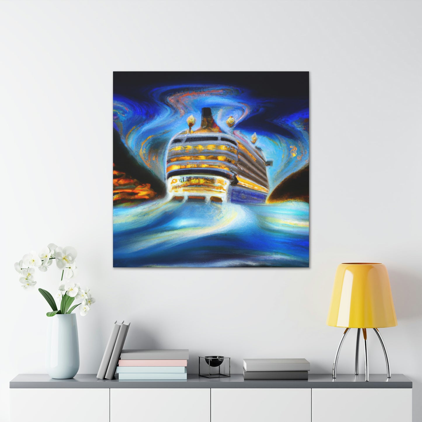 "Cruise Ship Surreality" - Canvas