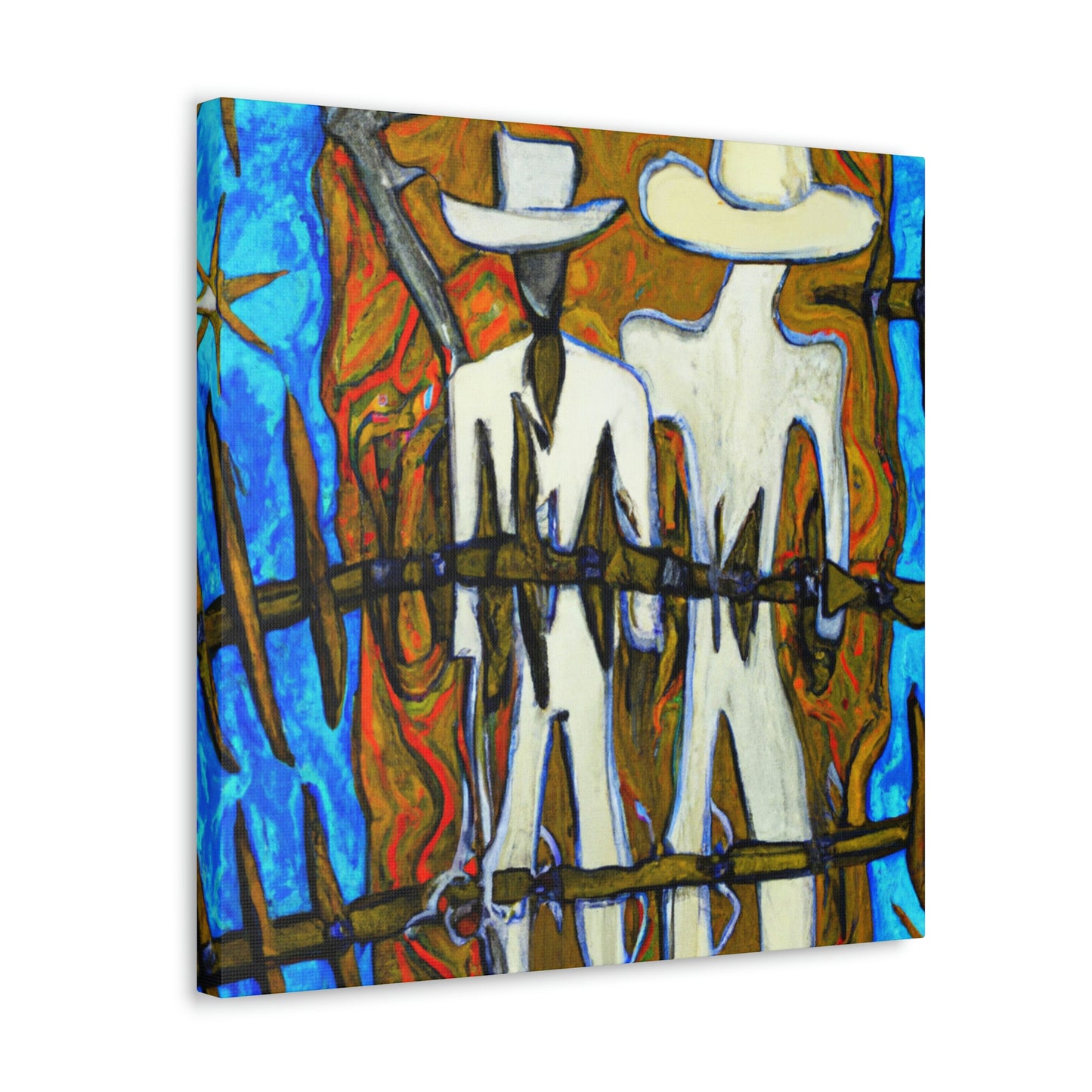 Barbed Wire Reflection - Canvas