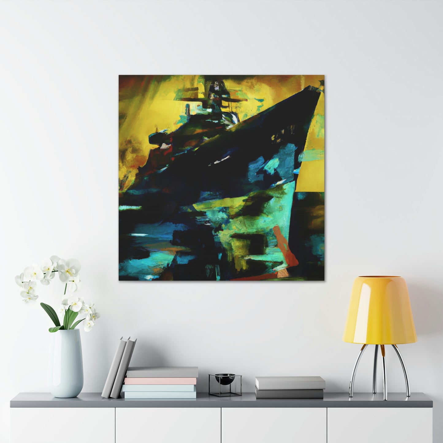 "Battleship at Dawn" - Canvas