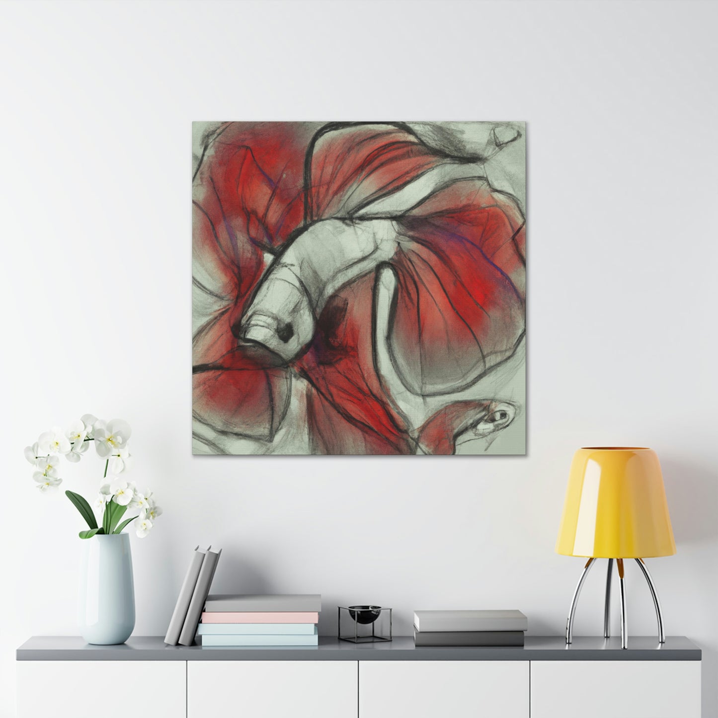 Betta in Expressionism - Canvas