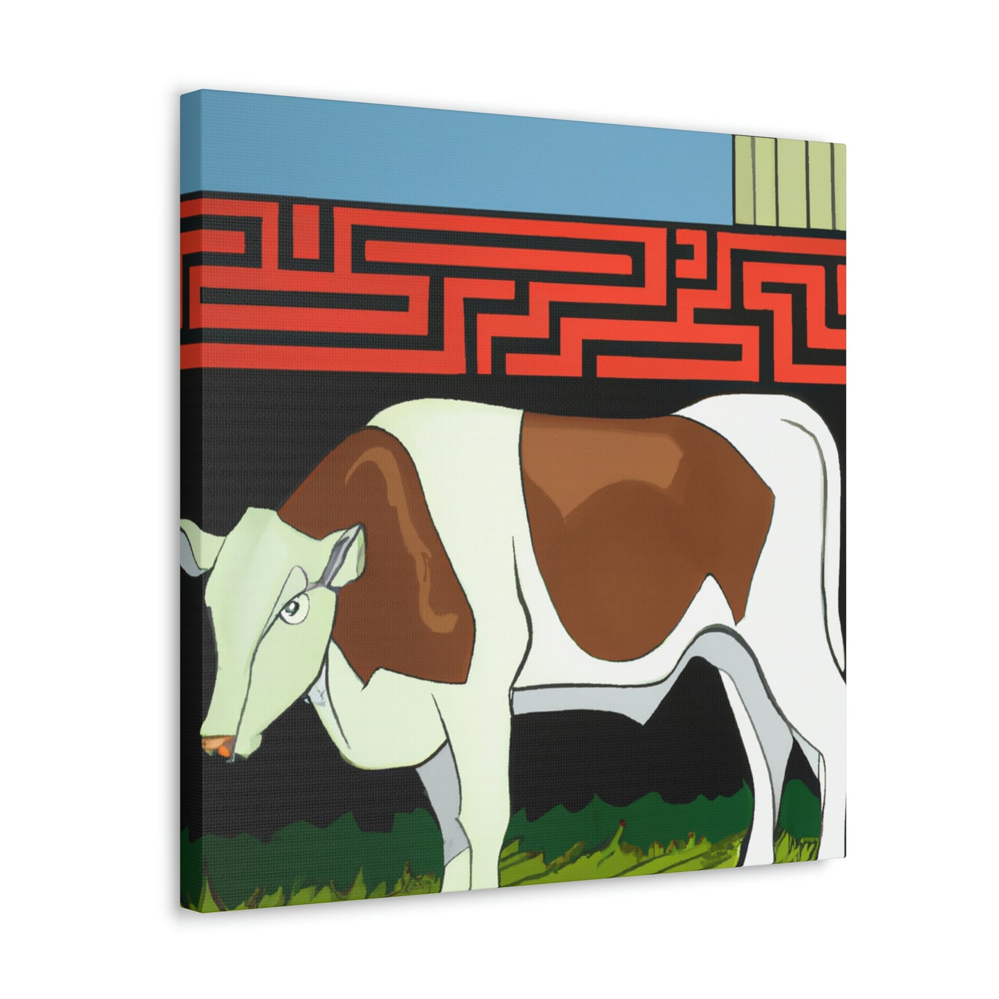 Calves in Art Deco - Canvas