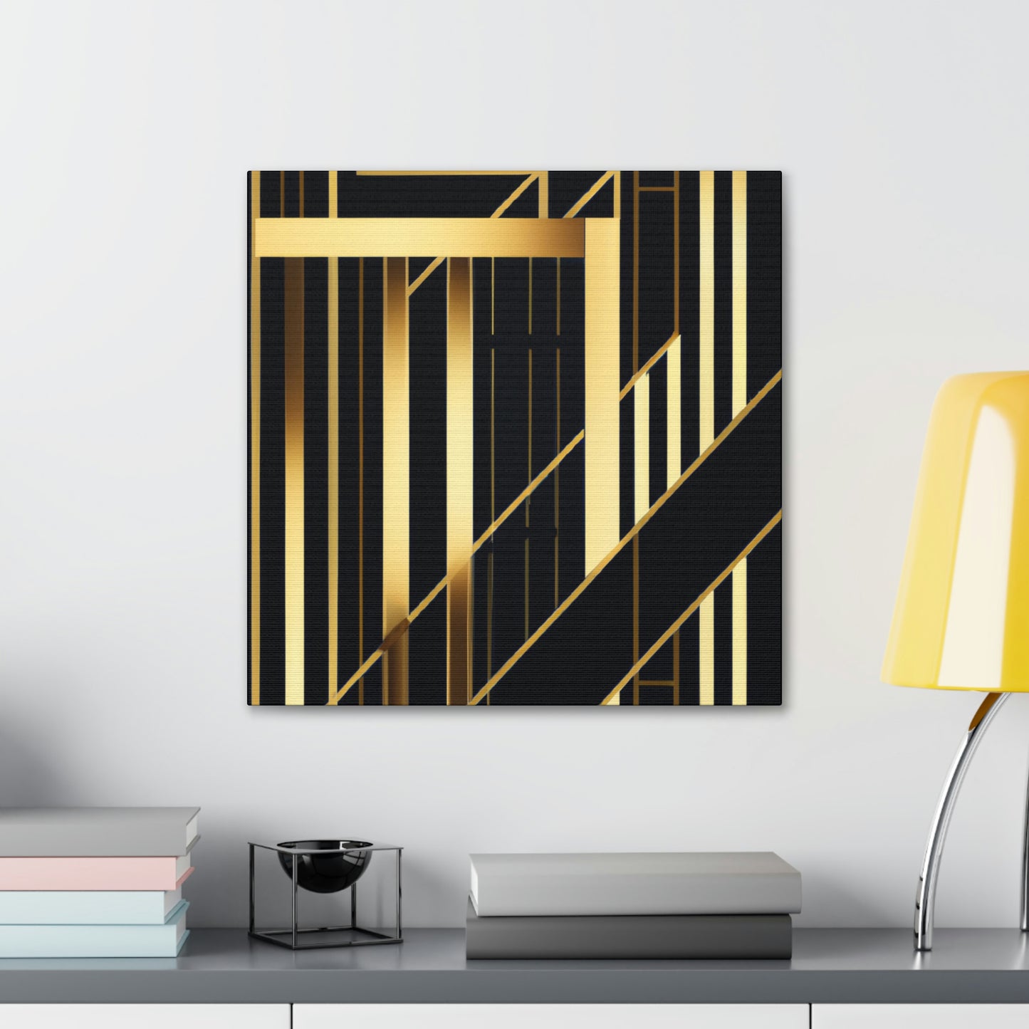 Flowing Cityscapes Glimmer - Canvas