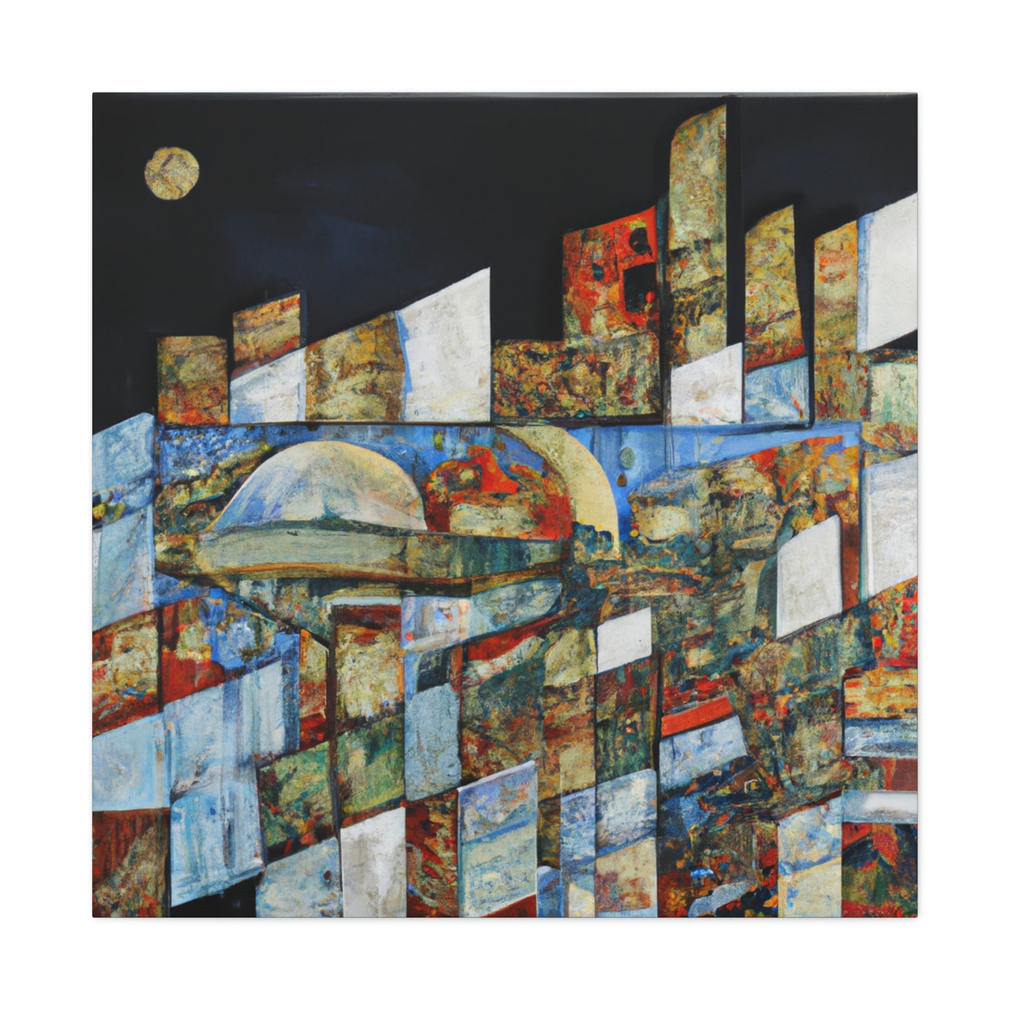 "Urban Reflection mosaic" - Canvas