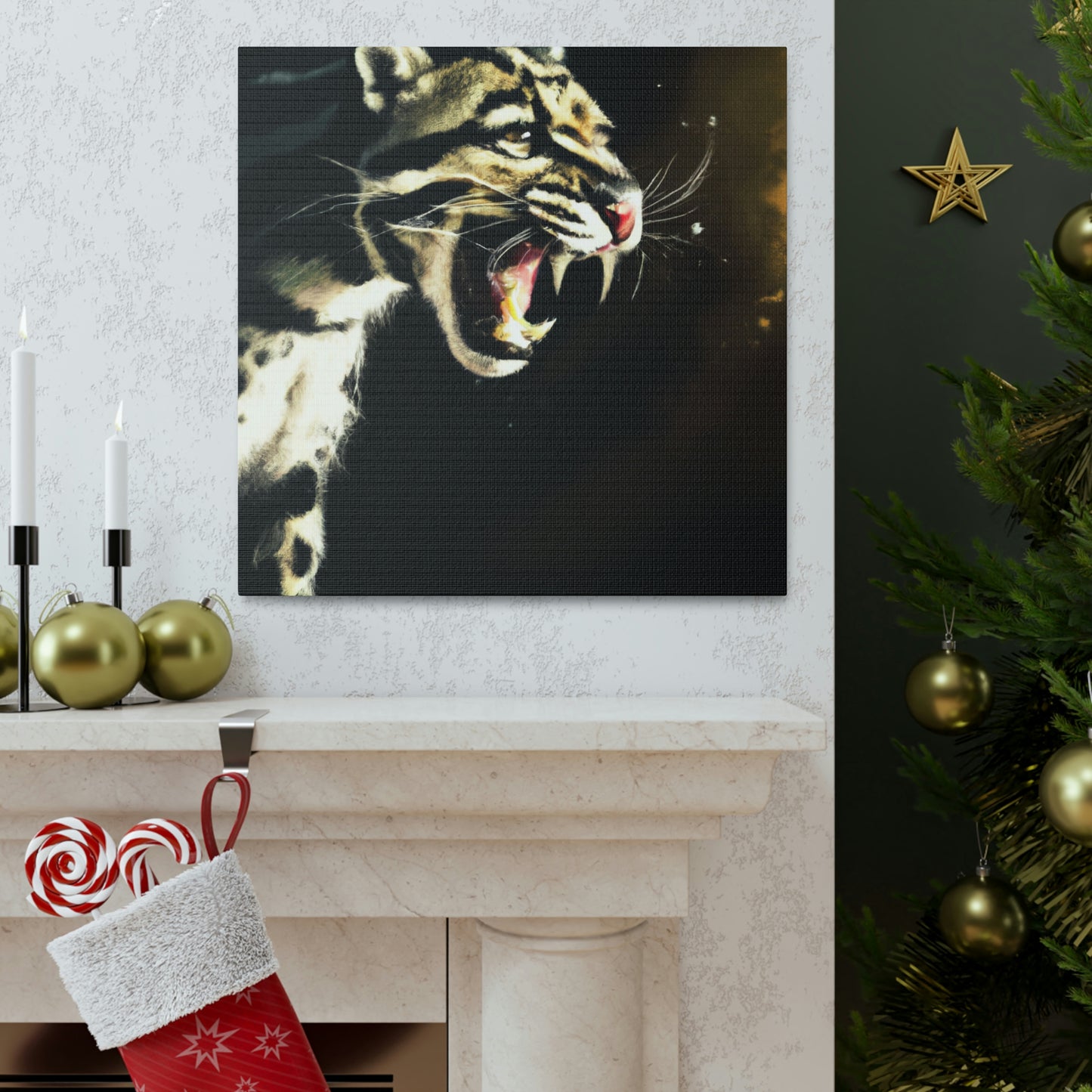 "Clouded Leopard Majesty" - Canvas