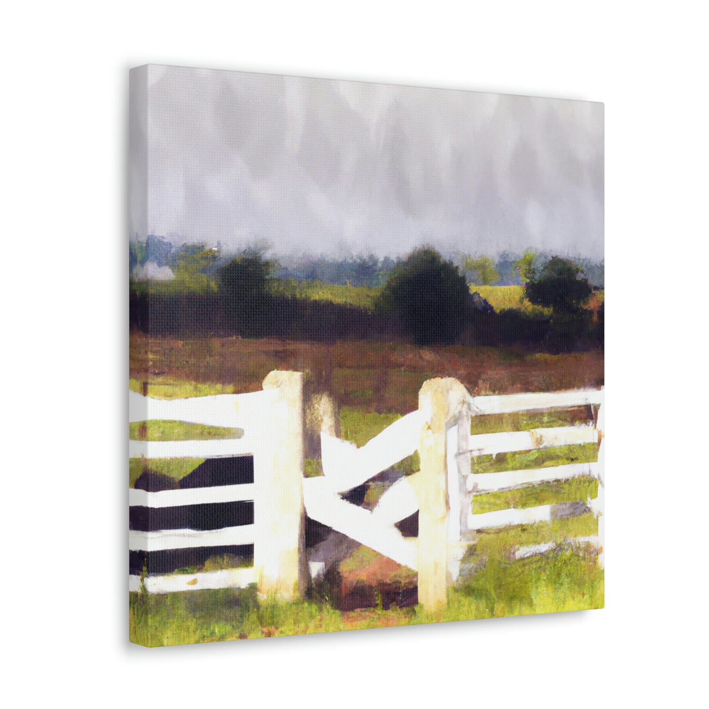 "Fence in the Barnyard" - Canvas