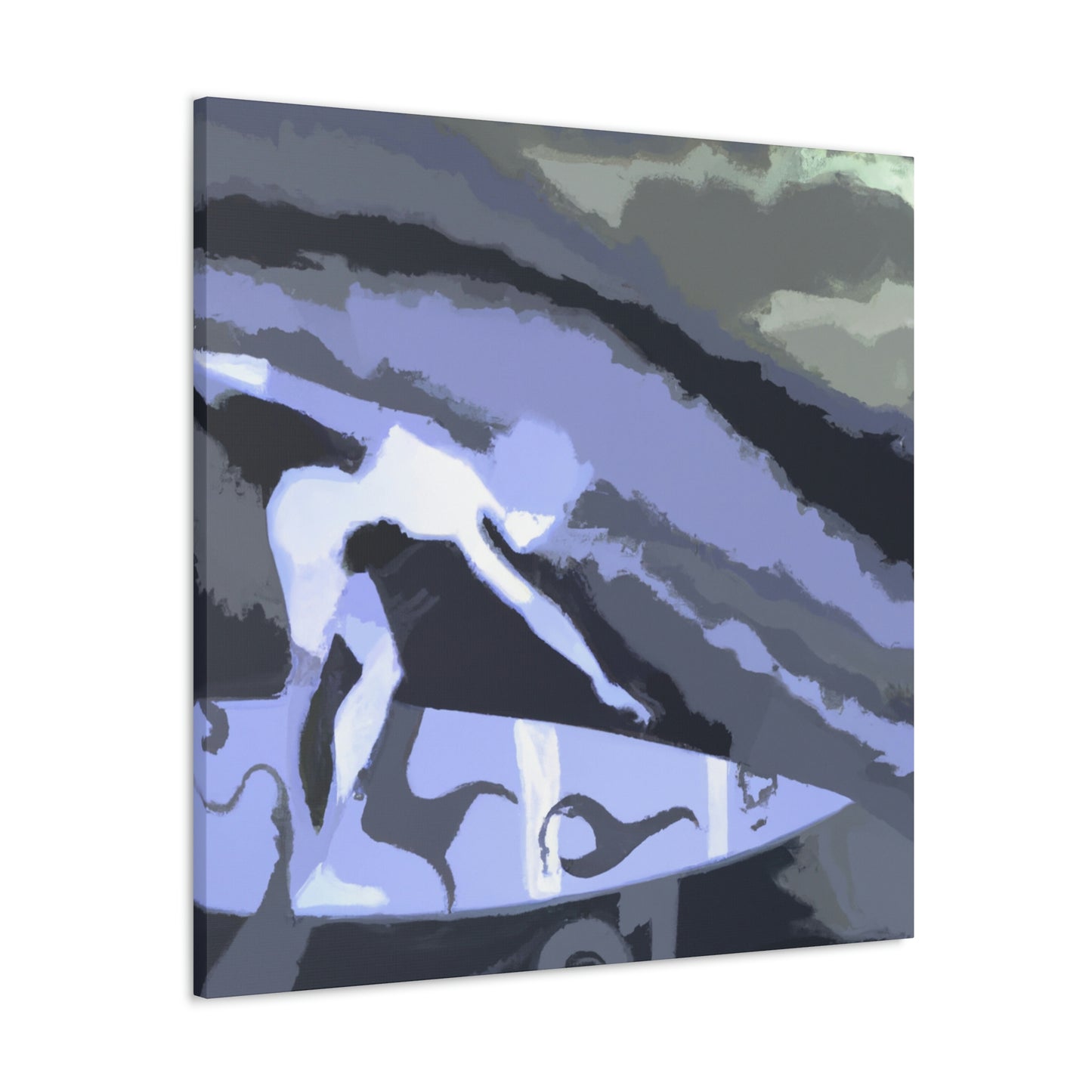 Surfing the Sea Swell - Canvas