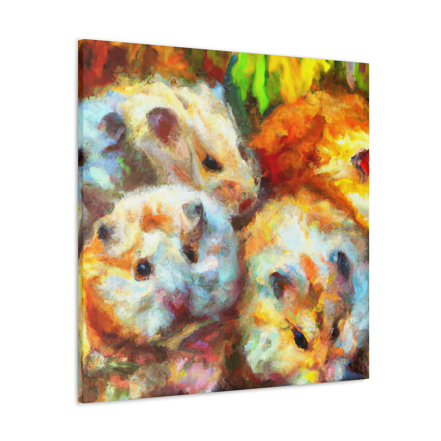 Hamsters In Impressionism - Canvas