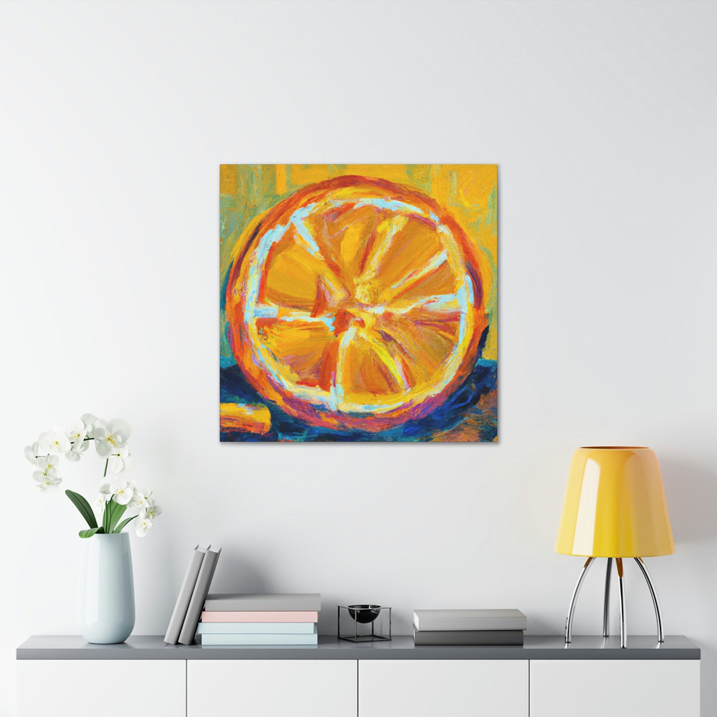 "Orange Glow of Expressionism" - Canvas