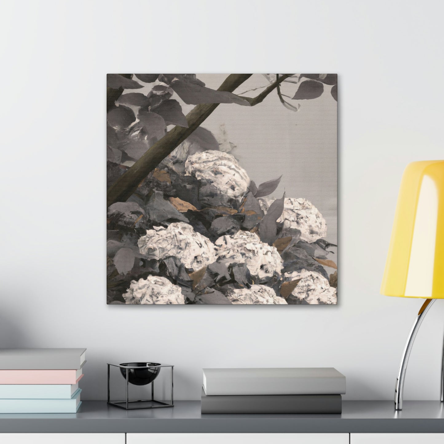 "Hydrangeas in Moonlight" - Canvas