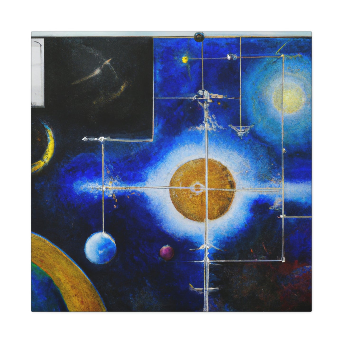 Starry Night Sky Map - Canvas