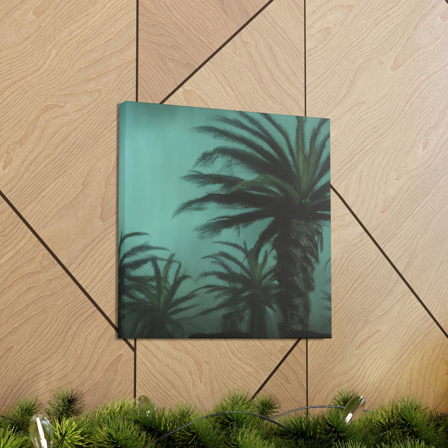 "Abstracted Palm Reflection" - Canvas