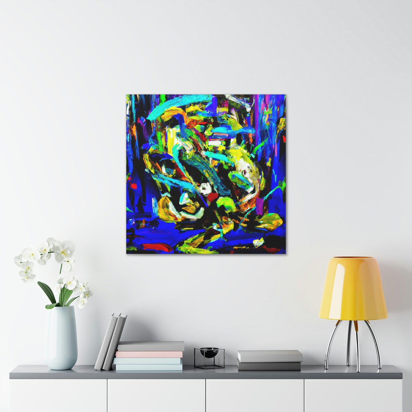 A Blue Symphony Breezes - Canvas