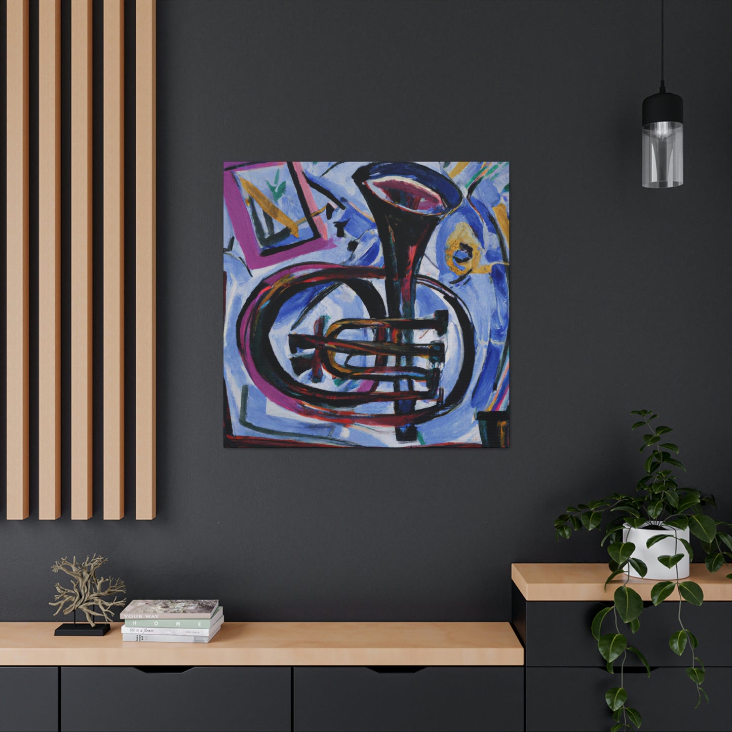 Trumpet in Expressionism - Canvas