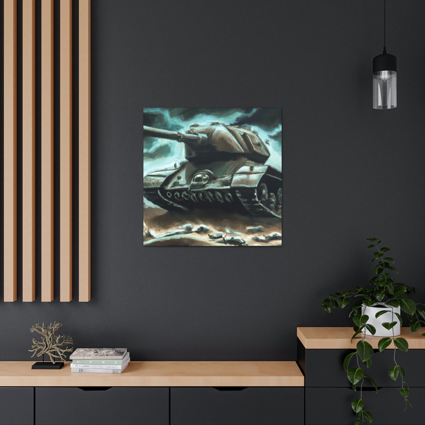 Tank on Fire Dream - Canvas