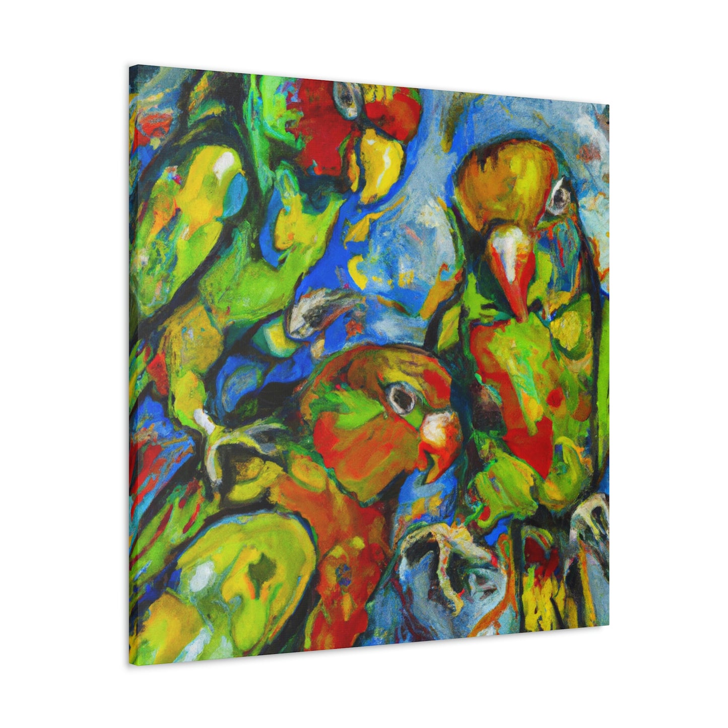 "Conures in a Dreamscape" - Canvas