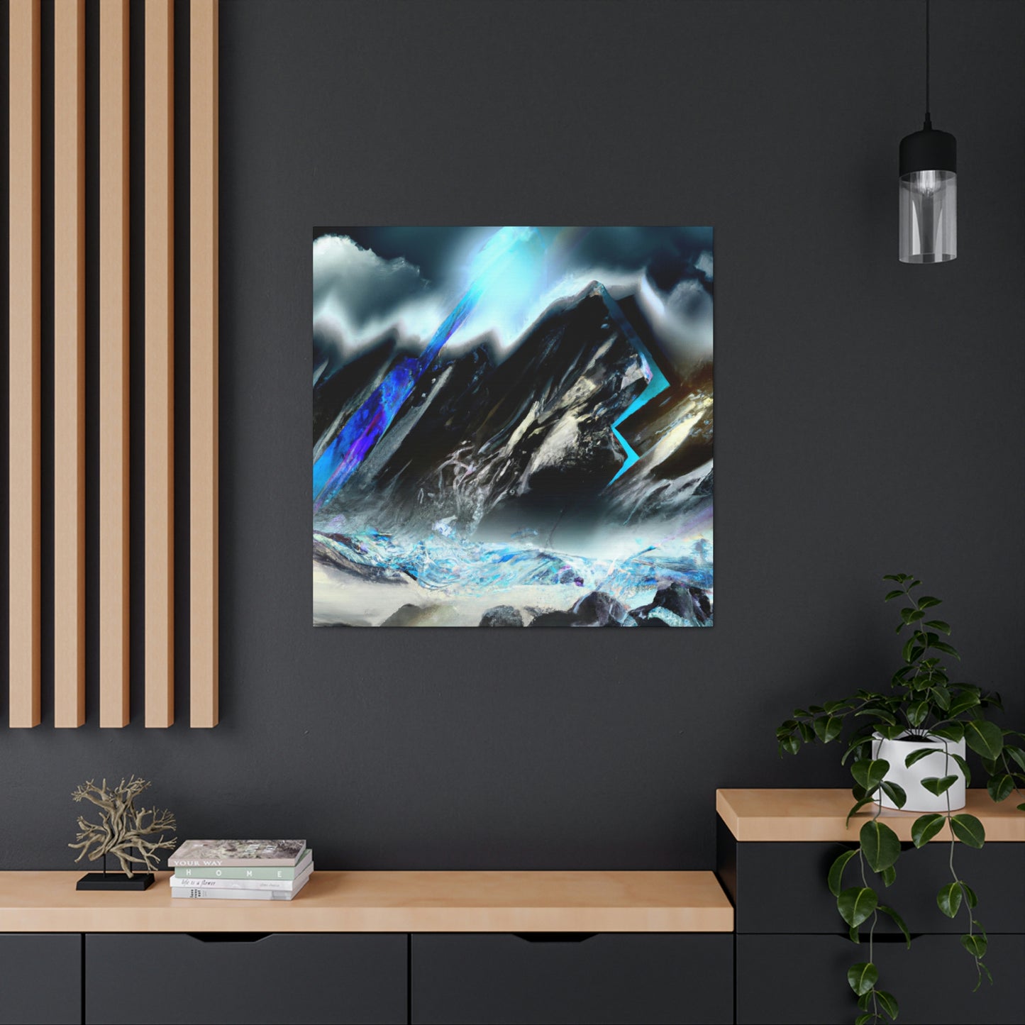 Snowy Mountain Majesty - Canvas