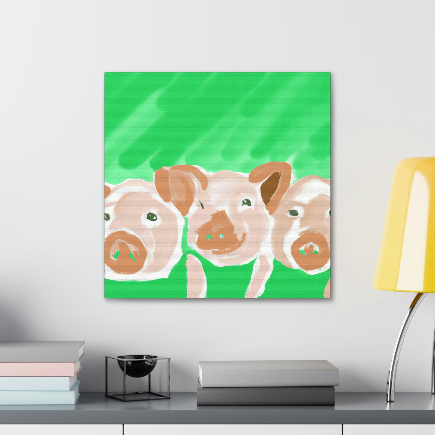 Pigs in Monochrome - Canvas