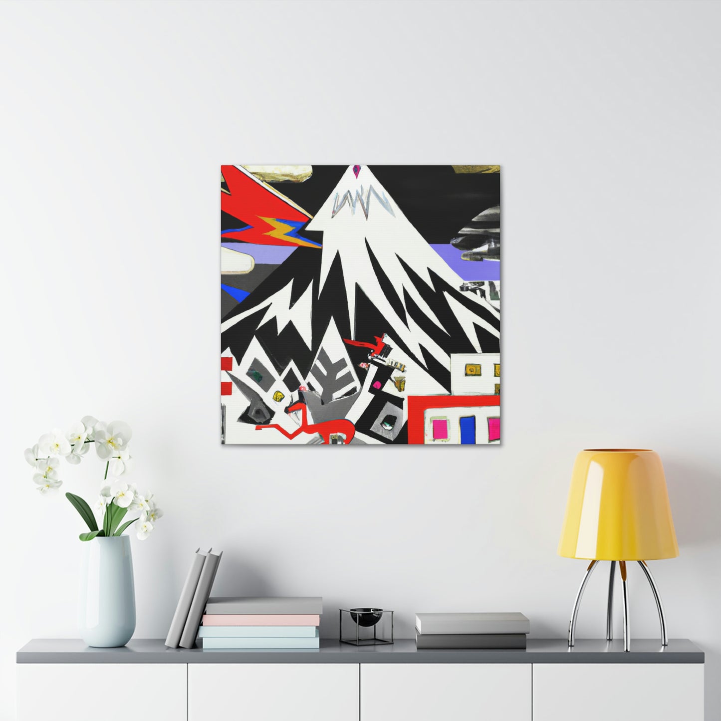 Snowy Mountain Utopia - Canvas