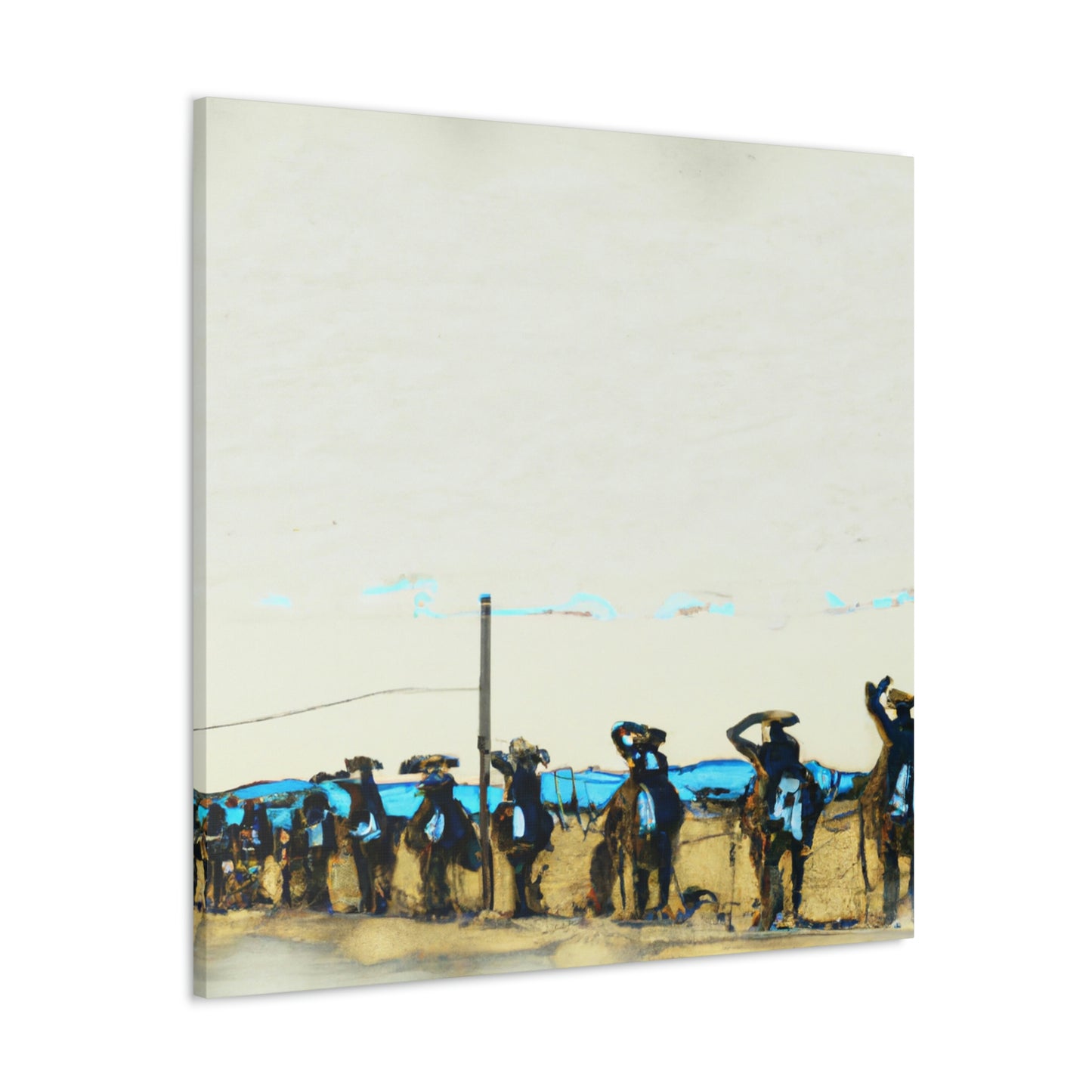 "Picket Line Protest Art" - Canvas