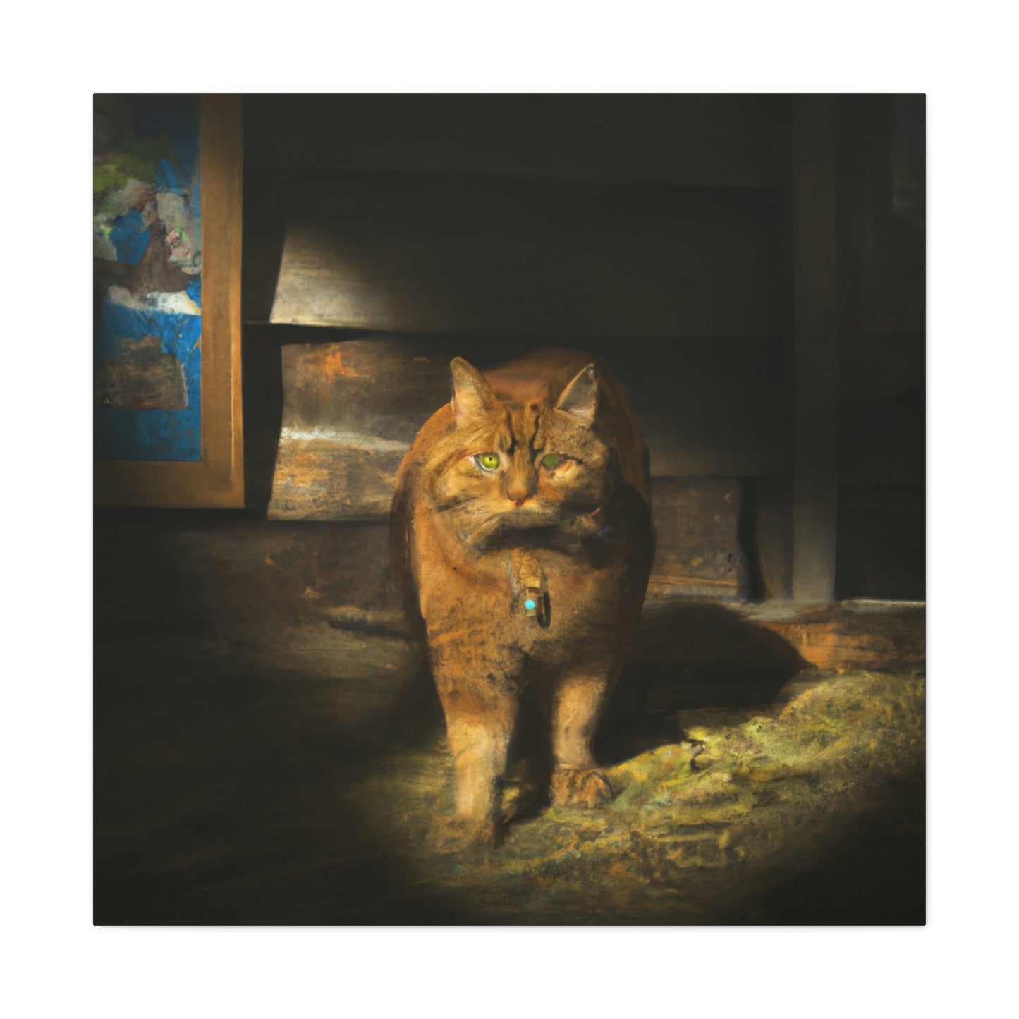 Purr of the Barn - Canvas