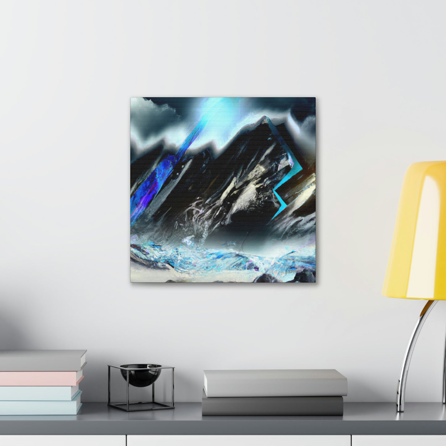 Snowy Mountain Majesty - Canvas