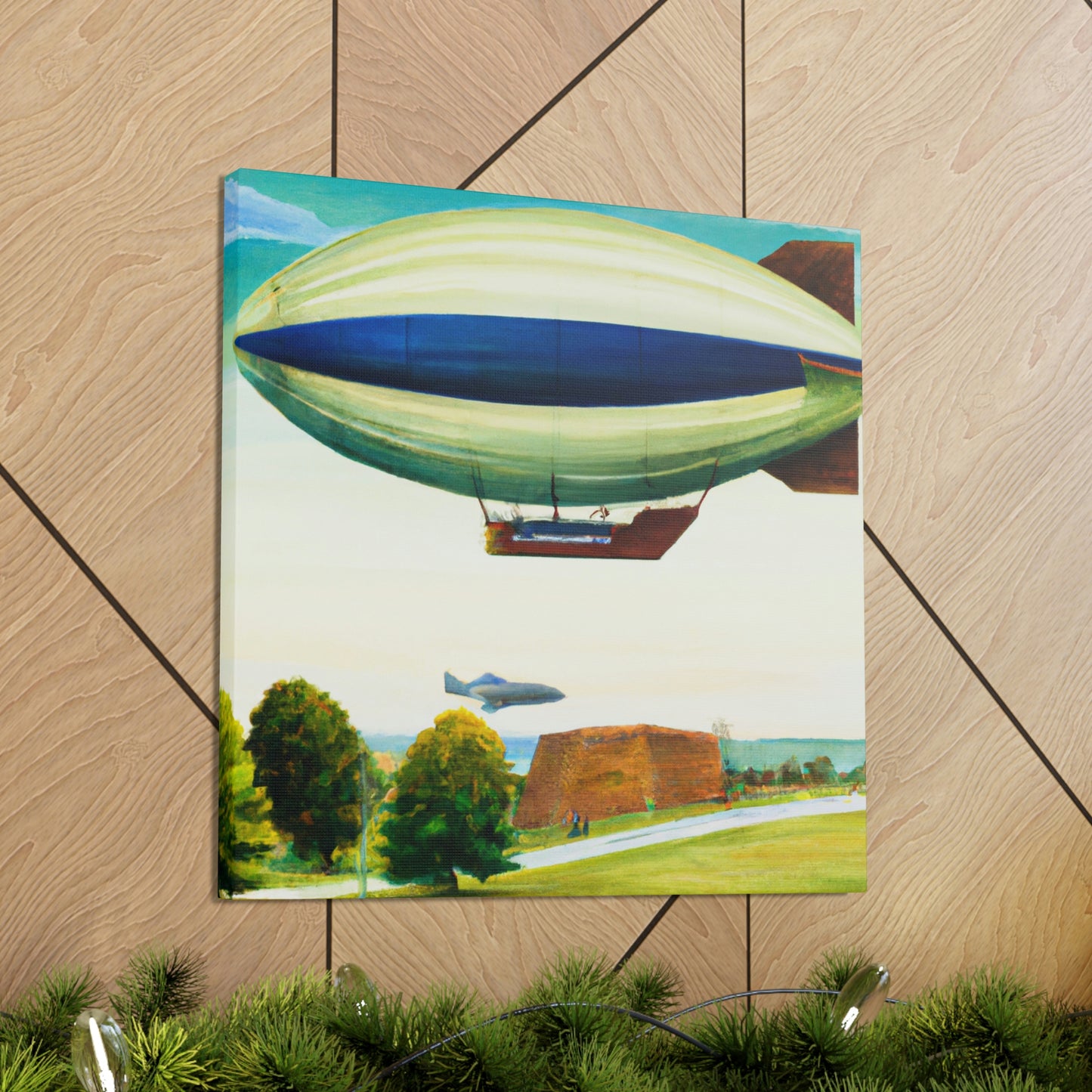 "Blimp in the Sky" - Canvas