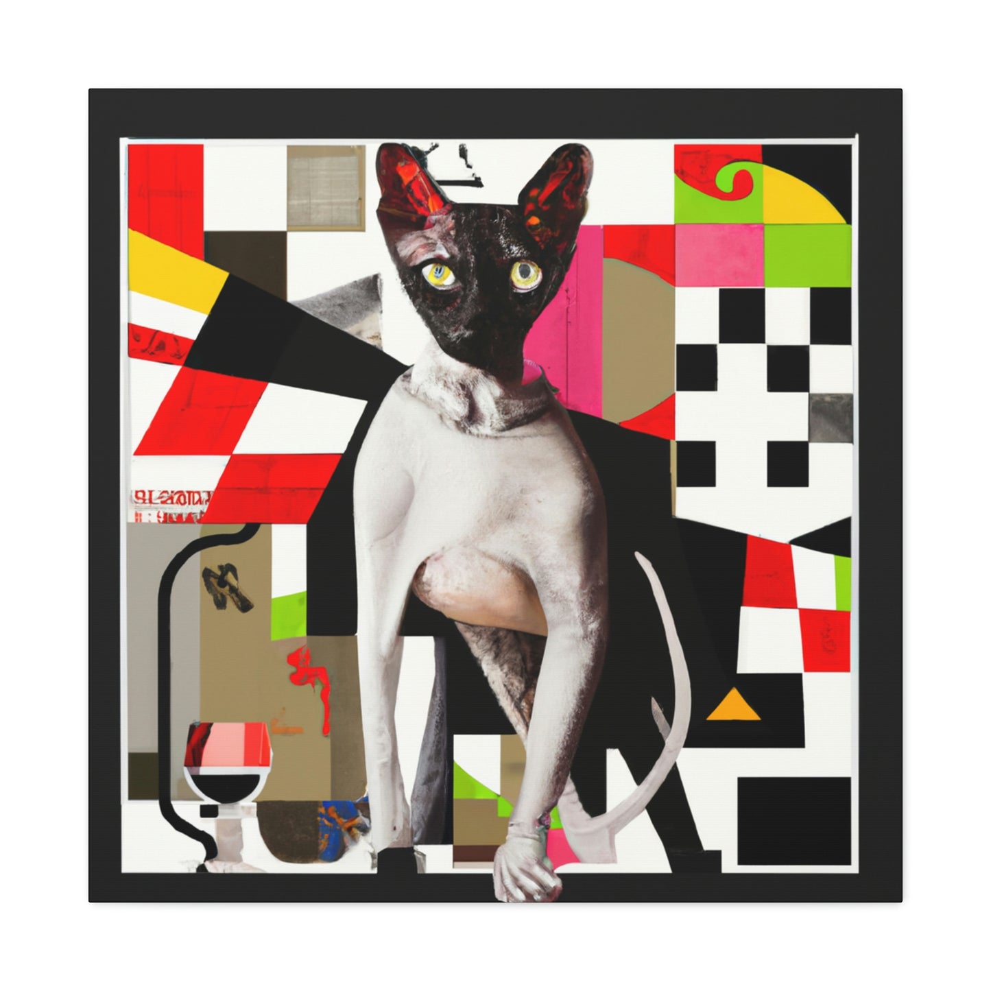 Sphynx in Baroque. - Canvas