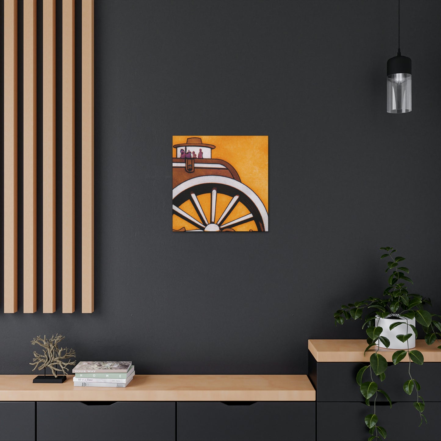 "Wagon Journey Homeward" - Canvas