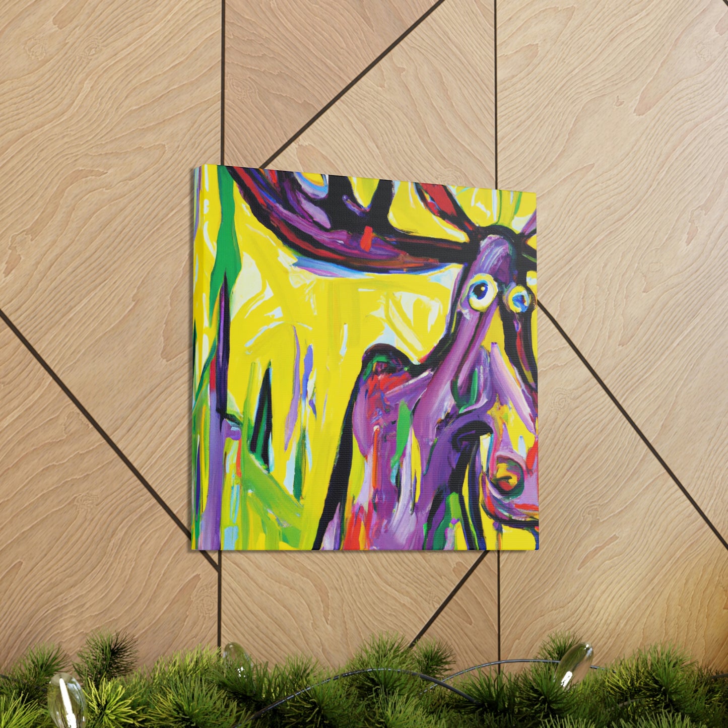 Moose Amidst Wilderness - Canvas