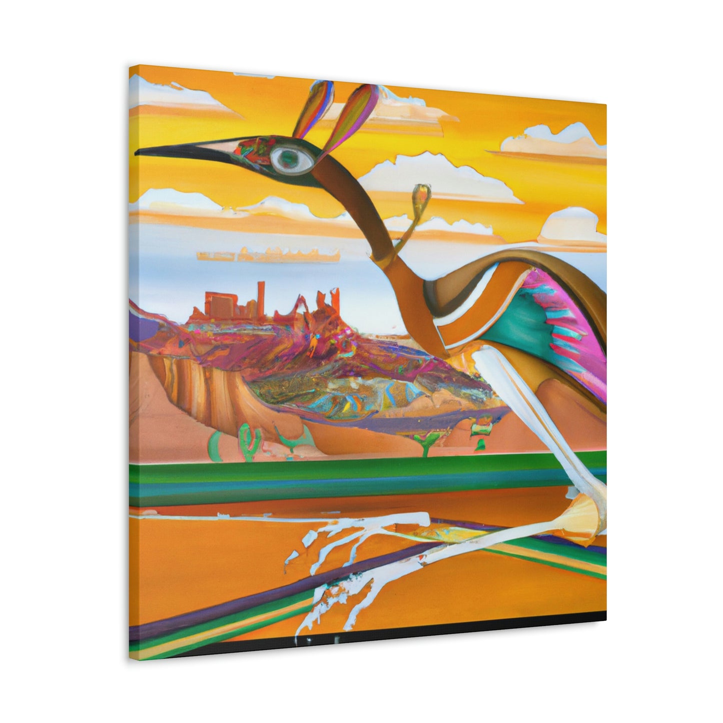 Roadrunner Art Deco - Canvas