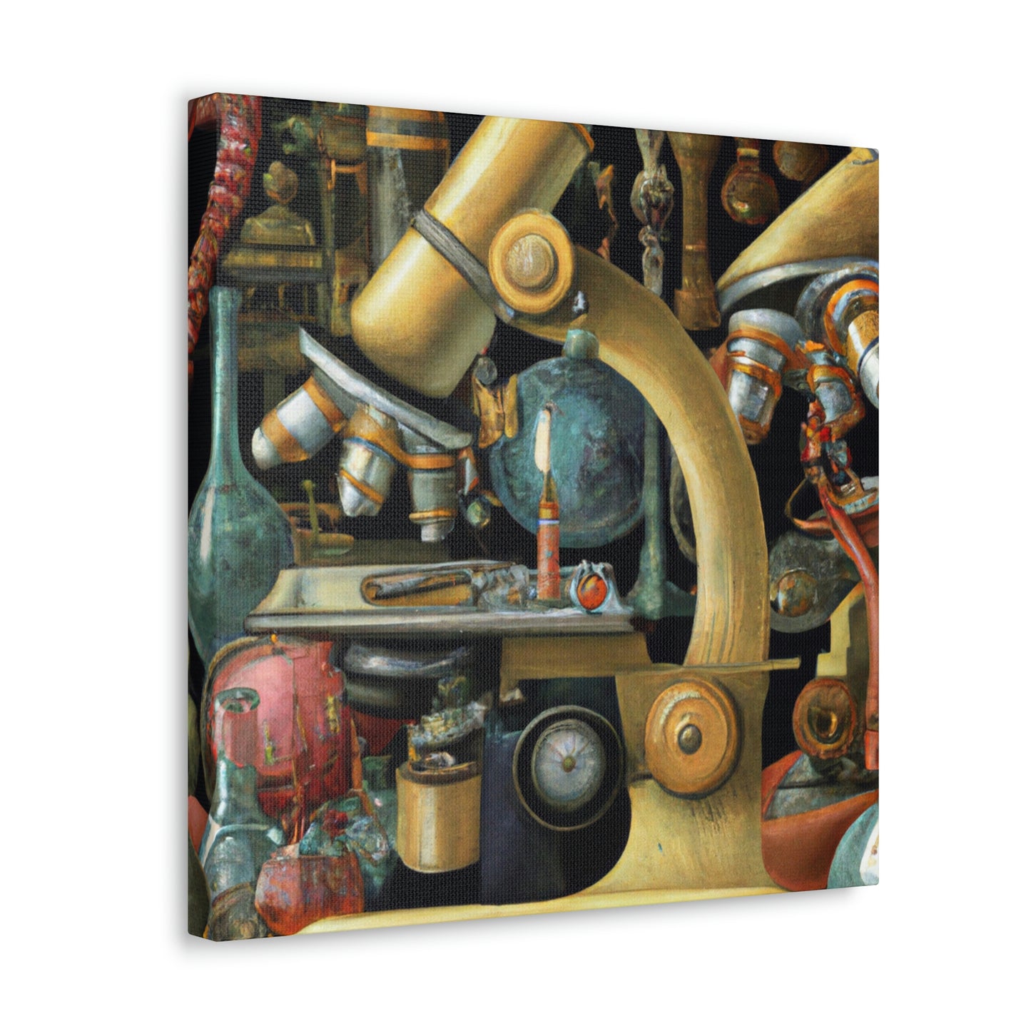 Microscopes and Splendor - Canvas