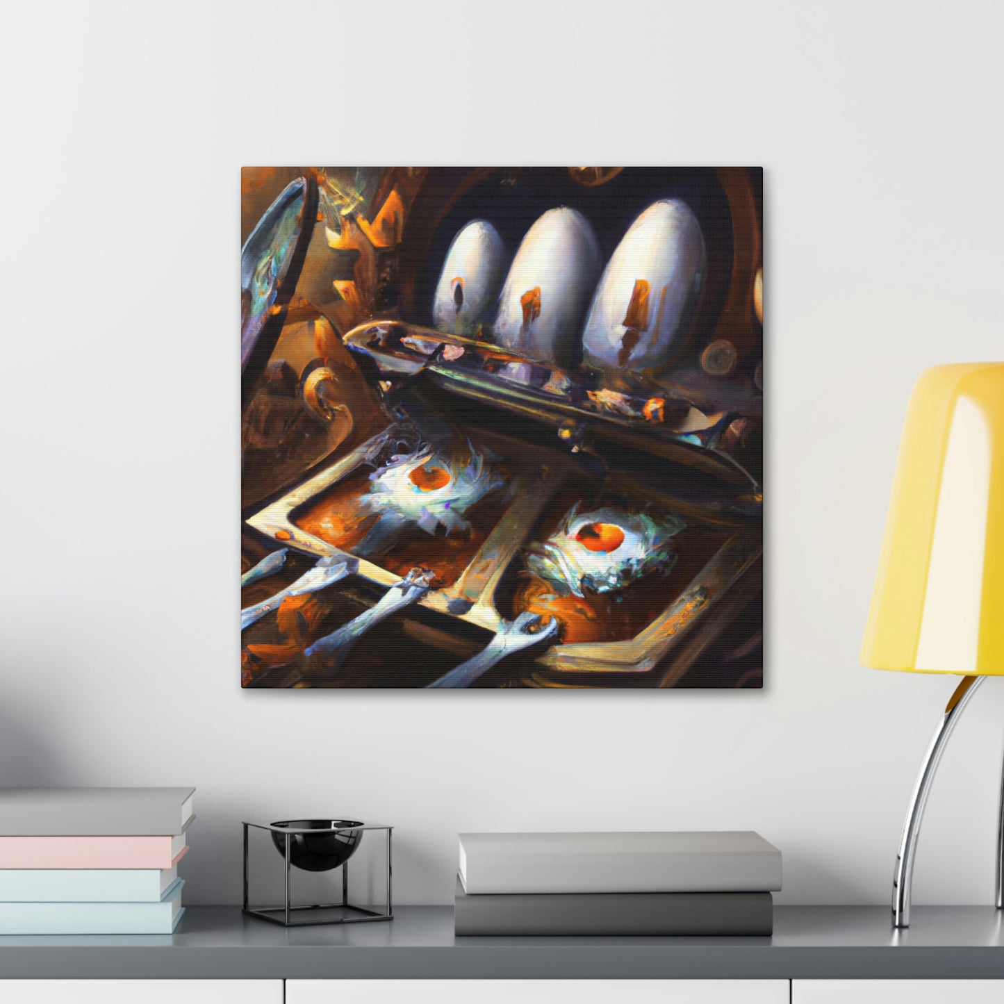 "Steampunk Egg Exploration" - Canvas