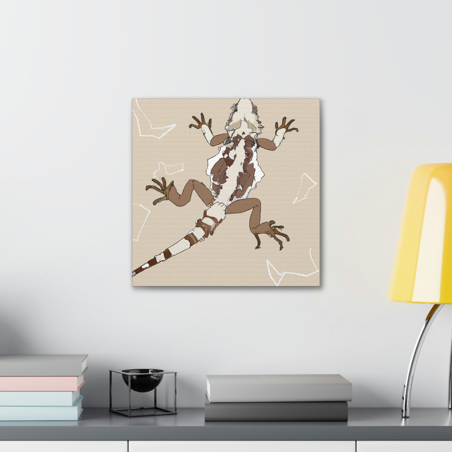 "Bearded Dragon Minimalism" - Canvas