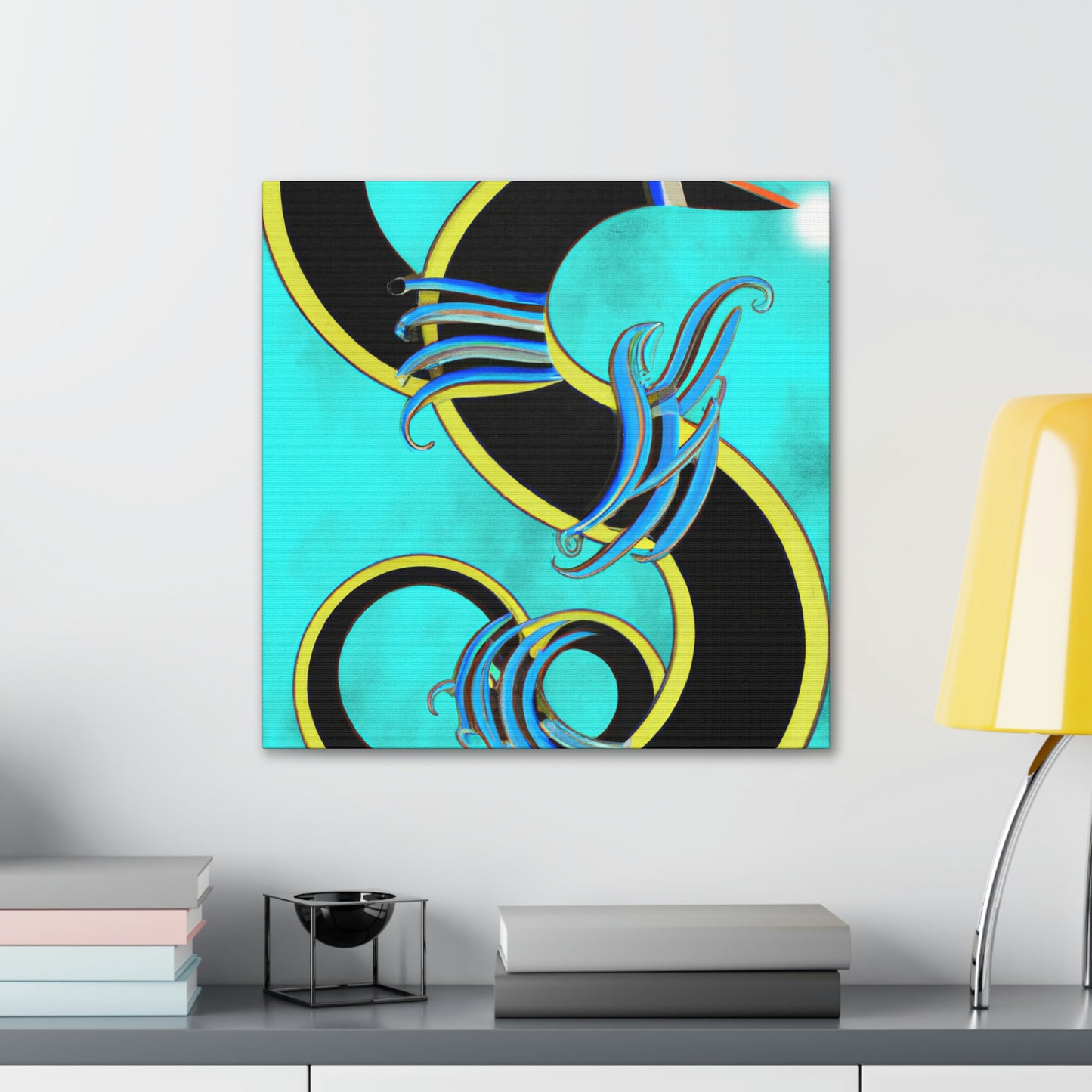 "Eel in Art Deco" - Canvas