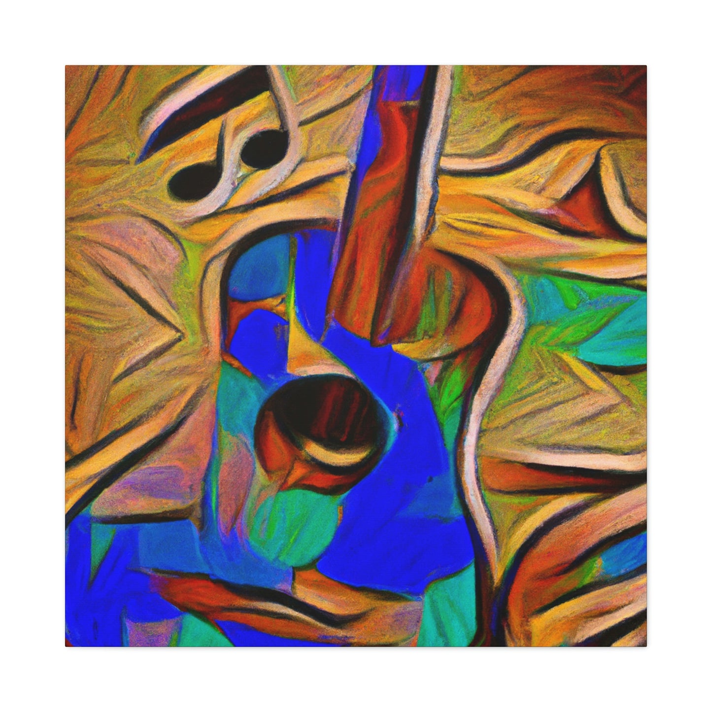 "Acoustic Guitar Resonance" - Canvas