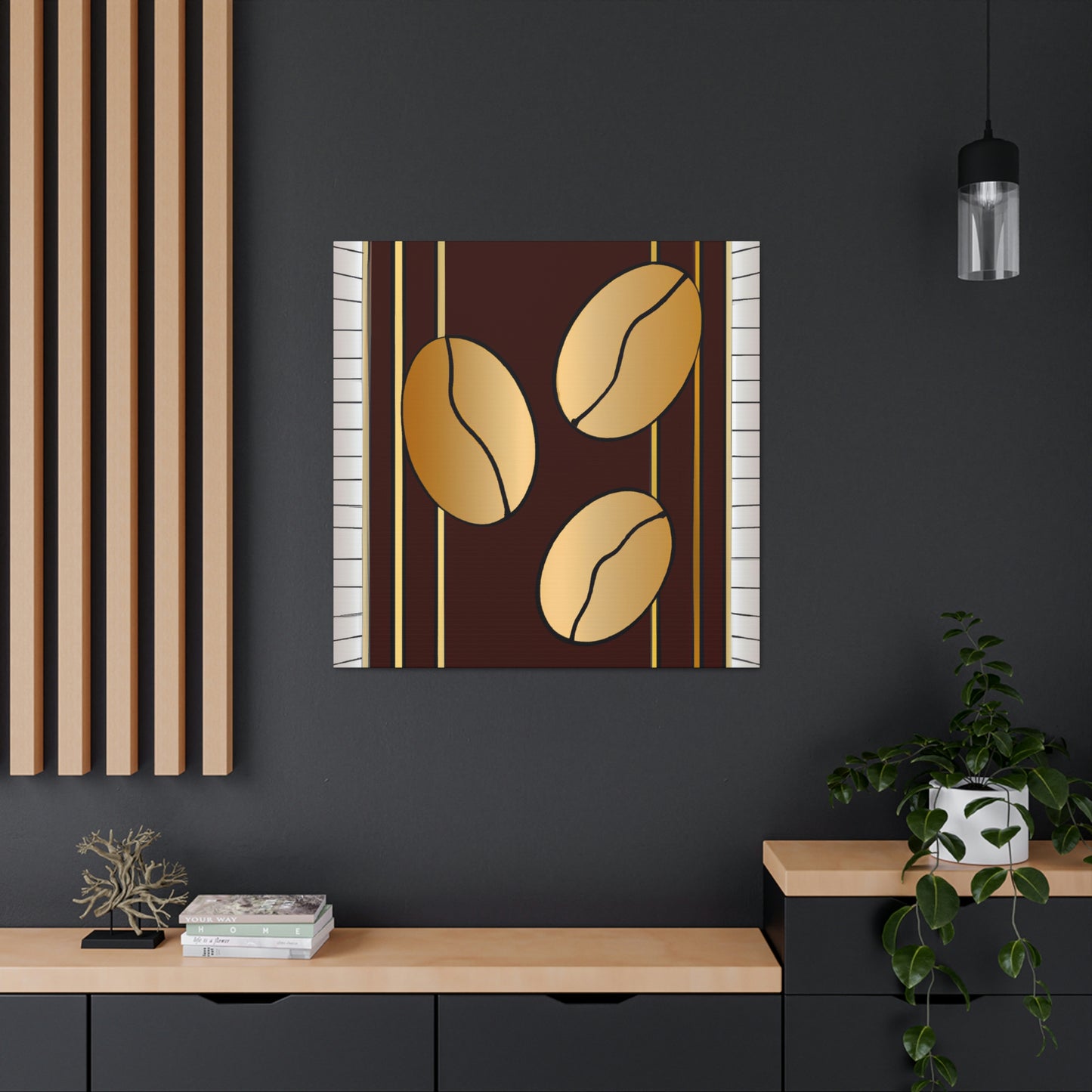 "Coffee Beans: Roasted Art" - Canvas