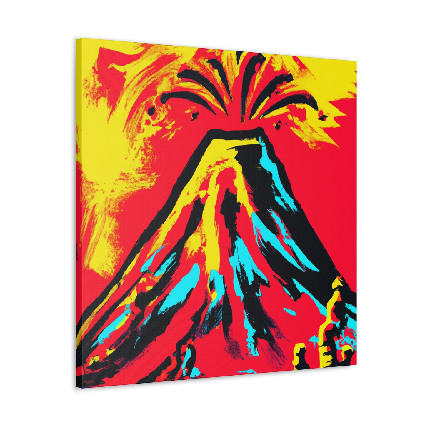 Volcano's Explosive Fury - Canvas