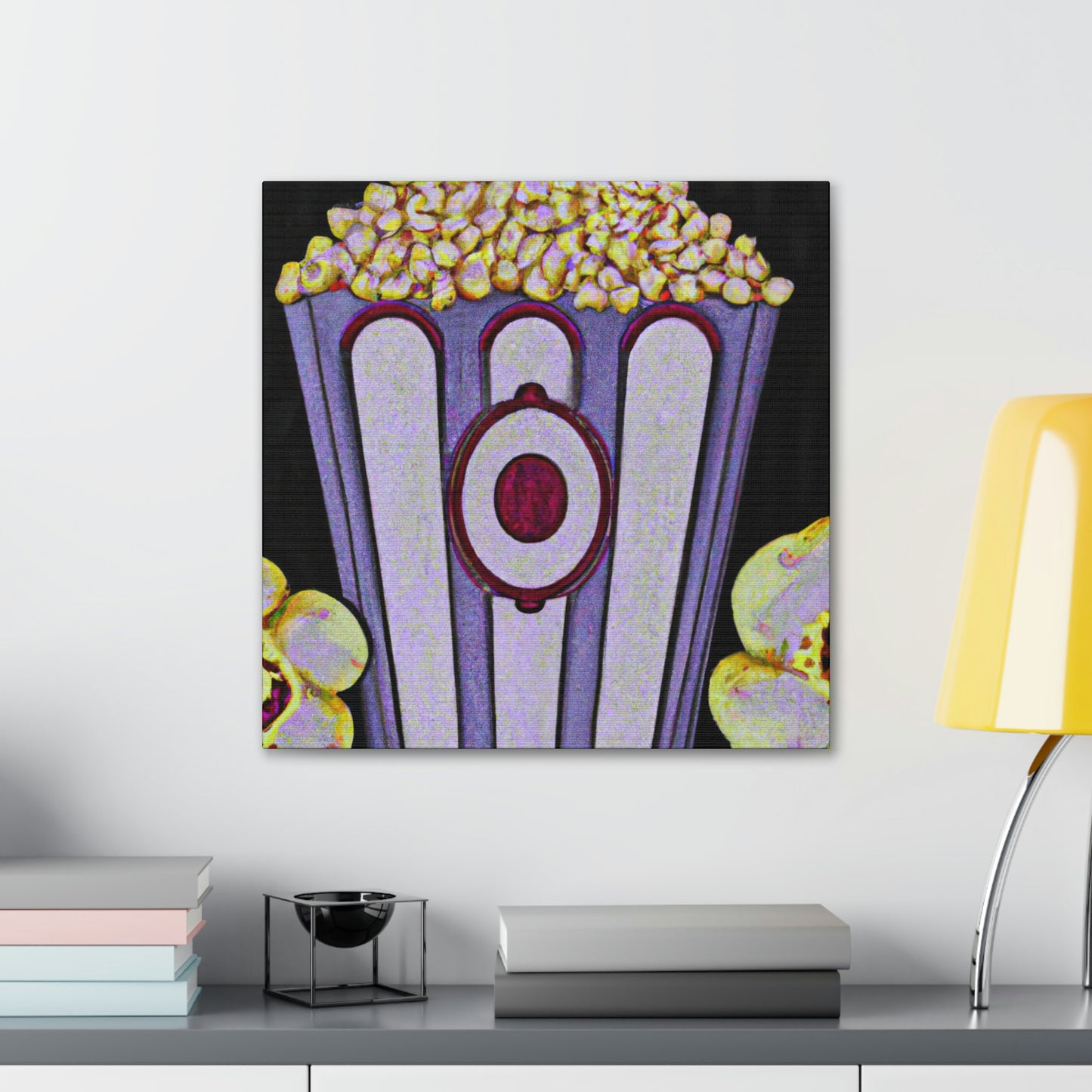 "Cozy Cinema Cornucopia" - Canvas